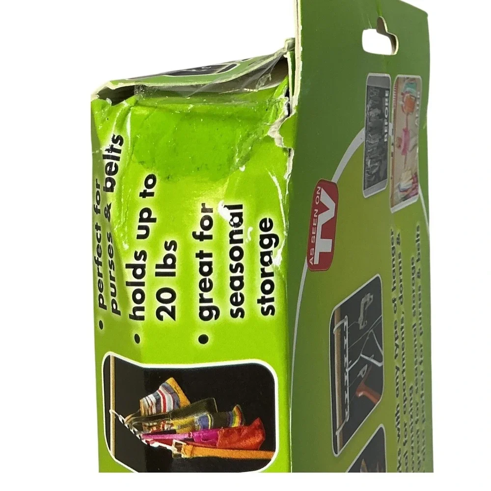 Wonder Hanger 8 Pack Closet Space Saver‎ White New Damaged Box